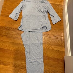 johnnie-O Blue and White Striped Sleepwear